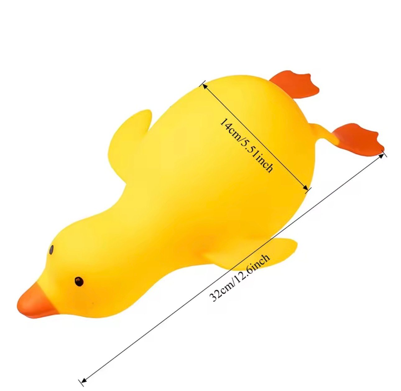 Squishy Canard Jaune 32cm