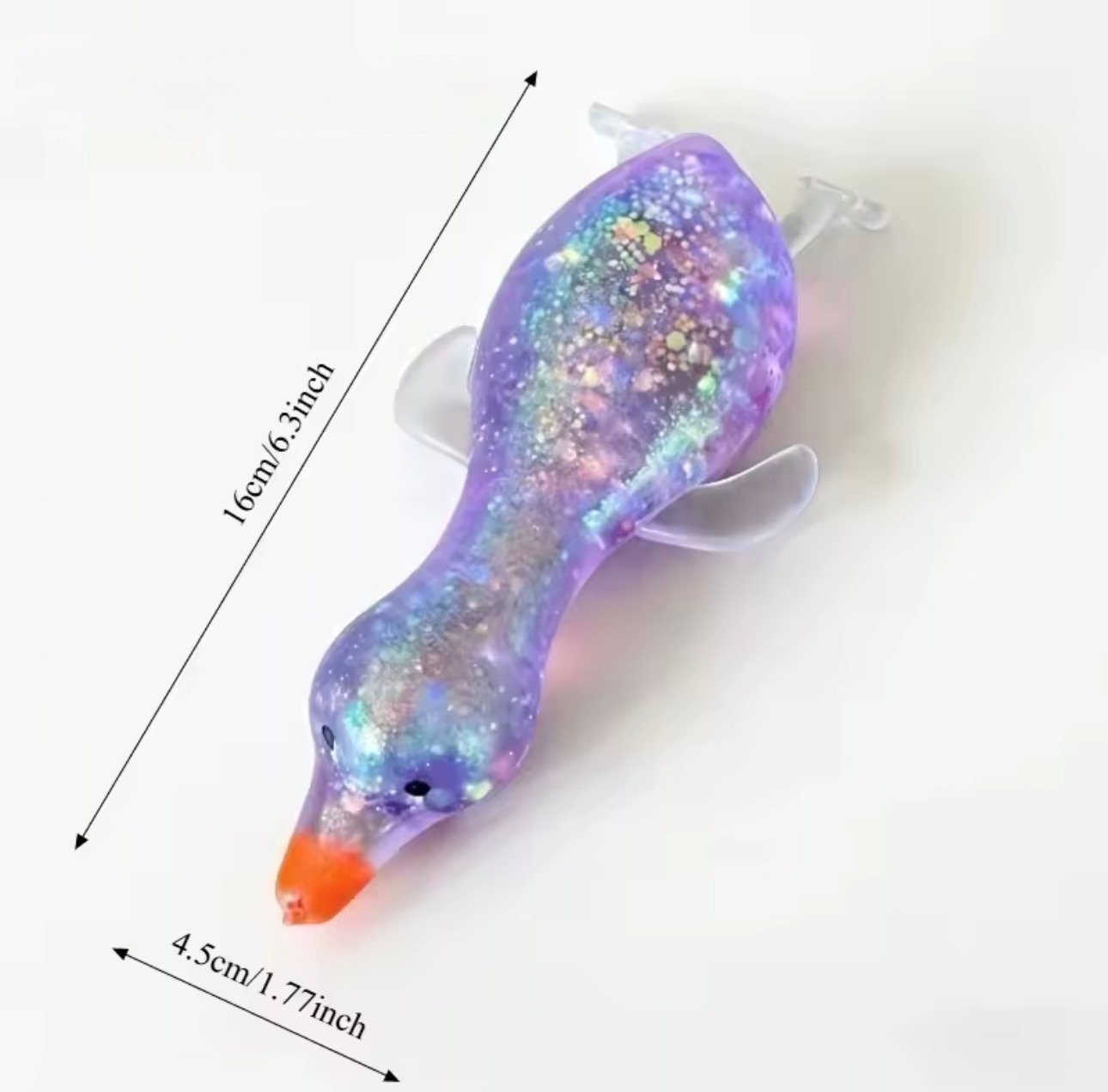 Squishy Canard Violet 16cm