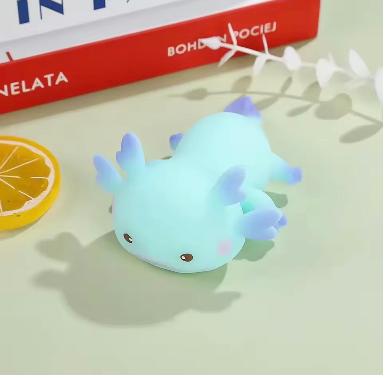 Squishy Axolotl Bleu