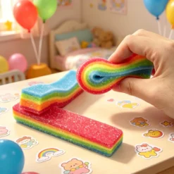 Squishy Bonbon Arc-en-ciel Anti-Stress